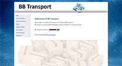 Desktop Screenshot of bbtransport.no